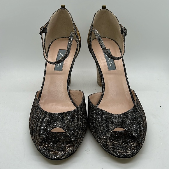 SJP Sexy Shimmery Cheetah Print High Heel Shoes **Size 38.5/US Size 8.5**🐆🐆 - Picture 2 of 8